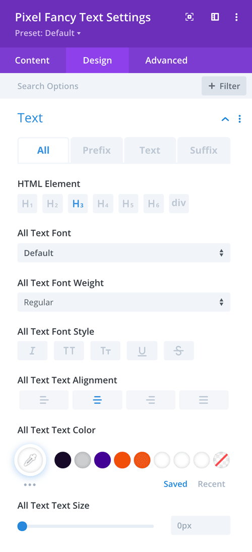 Fancy Text Module for Divi | Divi Pixel