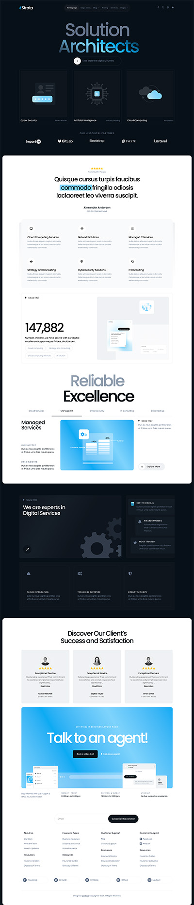 IT Services Layout Pack Homepage 