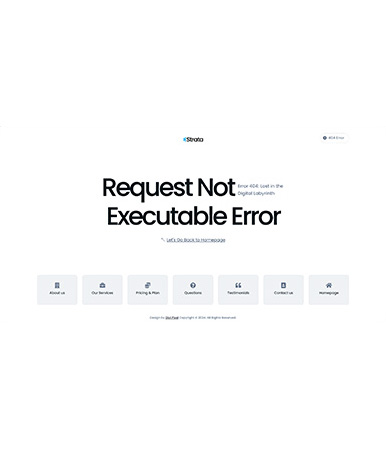 IT Services Layout Pack Error Page