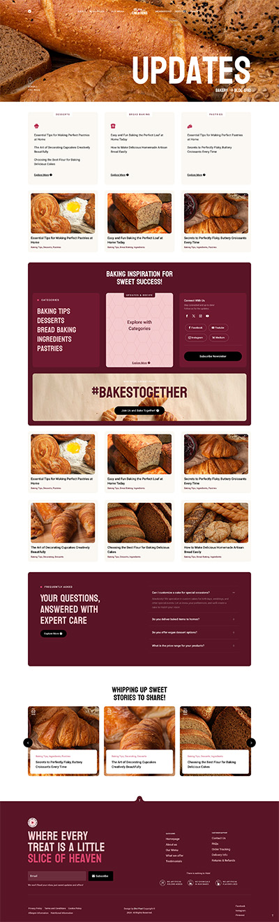 Bakery Layout Pack Archive Page