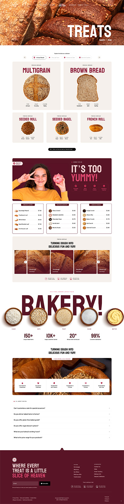 Bakery Layout Pack Services Page