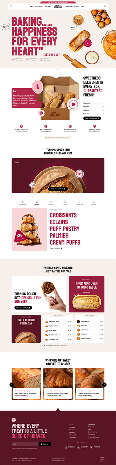 Bakery Layout Pack Homepage 